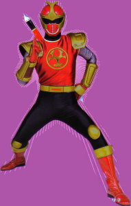 Note the non-purpleness of him